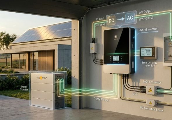 How a Hybrid Inverter and Battery Work Together in a Modern Home