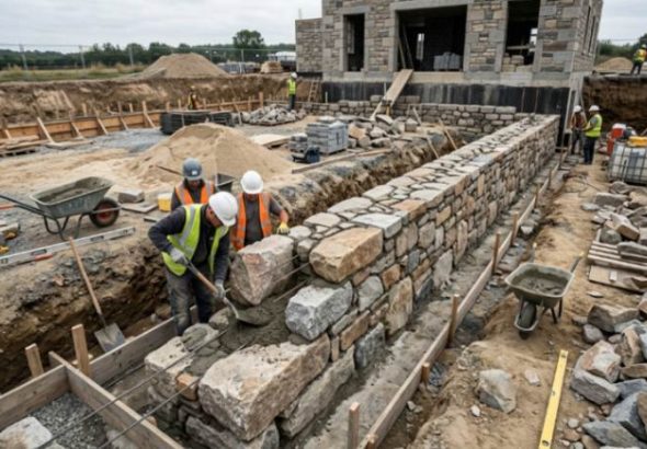 побудова бутового фундаменту