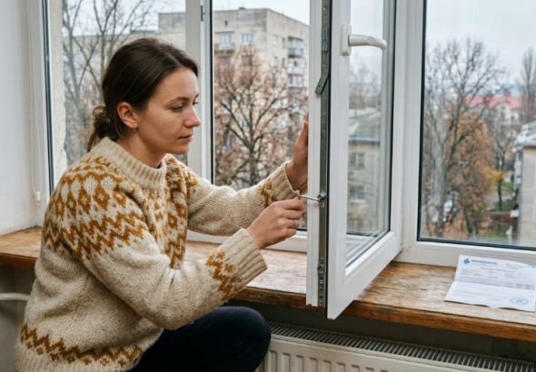 Регулювання притиску стулки пластикового вікна для утеплення на зиму.