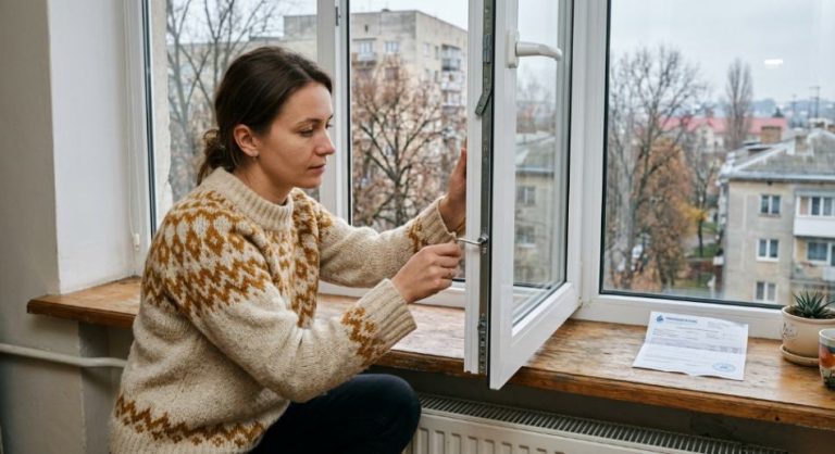 Регулювання притиску стулки пластикового вікна для утеплення на зиму.